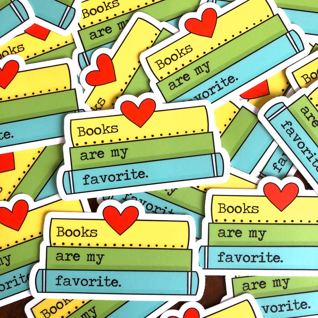 Books are my Favorite Vinyl Sticker